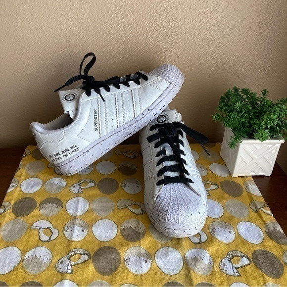 Adidas Stan Smith black and white Sustainability shoes size 7 - Picture 1 of 16